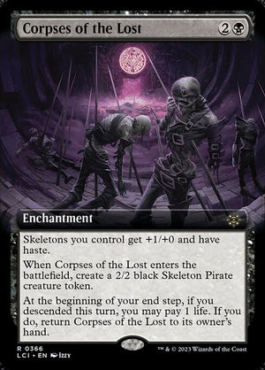 Corpses of the Lost (366) [The Lost Caverns of Ixalan] [Extended Art]