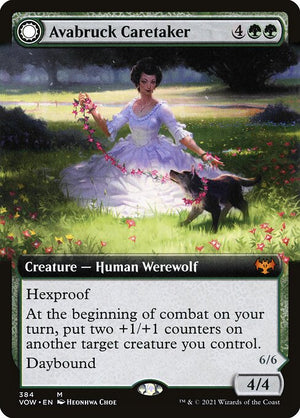 Avabruck Caretaker // Hollowhenge Huntmaster (384) [Innistrad: Crimson Vow] [Extended Art]