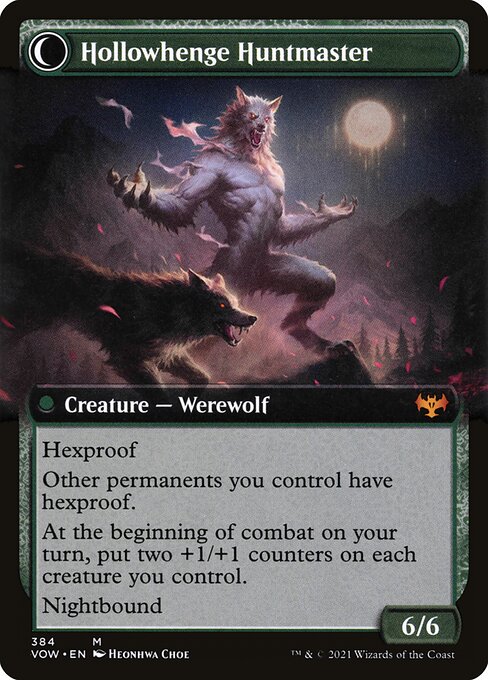 Avabruck Caretaker // Hollowhenge Huntmaster (384) [Innistrad: Crimson Vow] [Extended Art]
