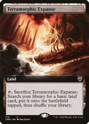 Terramorphic Expanse (712) [Commander Legends] [Extended Art]