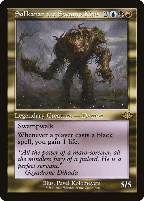 Sol'kanar the Swamp King (368) [Dominaria Remastered]