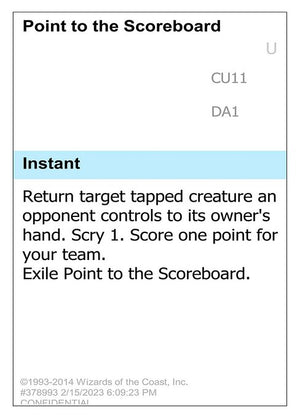 Point to the Scoreboard (CU11) [Unknown Event]