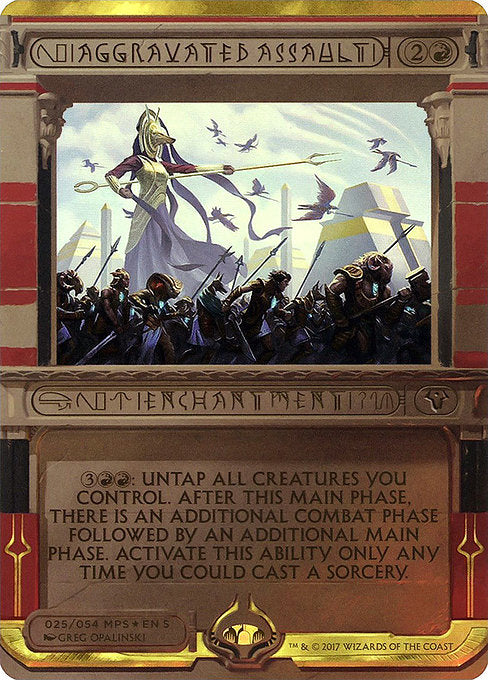 Aggravated Assault (25) [Amonkhet Invocations] [Borderless]