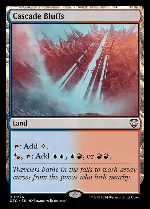 Cascade Bluffs (276) [Outlaws of Thunder Junction Commander]