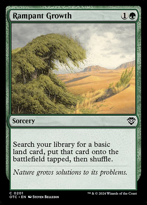 Rampant Growth (201) [Outlaws of Thunder Junction Commander]