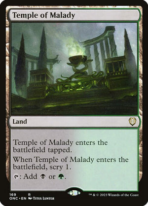 Temple of Malady (169) [Phyrexia: All Will Be One Commander]