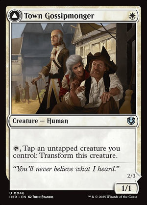 Town Gossipmonger // Incited Rabble (46) [Innistrad Remastered]