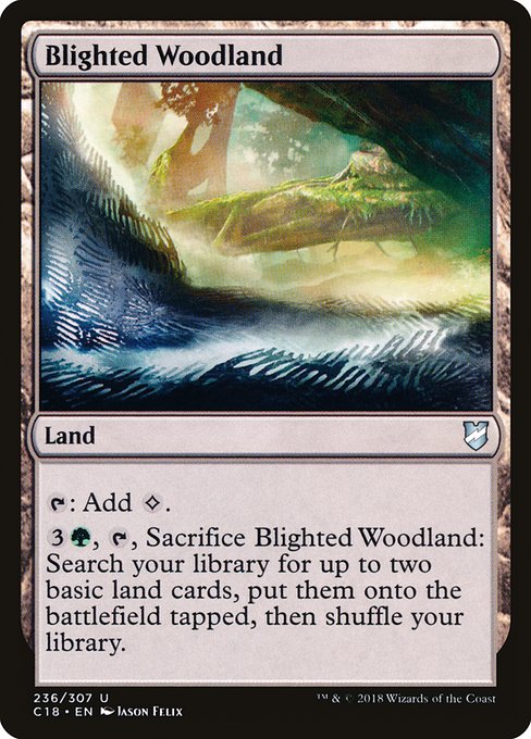 Blighted Woodland (236) [Commander 2018]