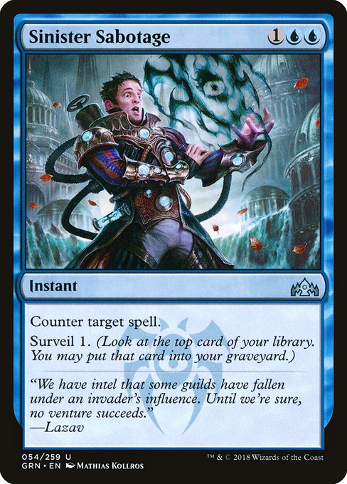 Sinister Sabotage (54) [Guilds of Ravnica]