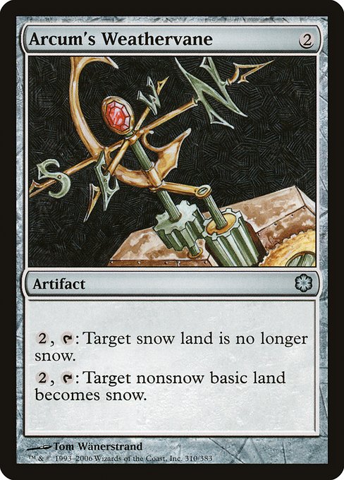 Arcum's Weathervane (310) [Coldsnap Theme Decks]