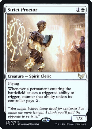 Strict Proctor (33s) [Strixhaven: School of Mages Promos]
