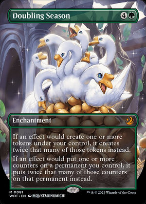 Doubling Season (81) [Wilds of Eldraine: Enchanting Tales] [Borderless]