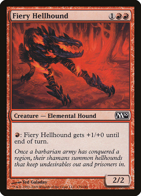 Fiery Hellhound (135) [Magic 2010]