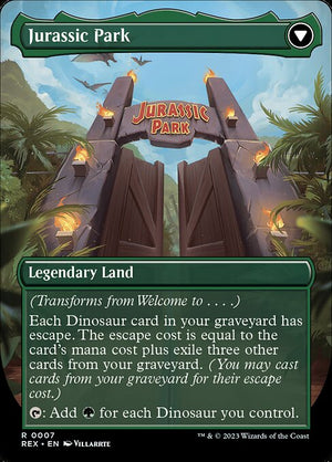 Welcome to . . . // Jurassic Park (7) [Jurassic World Collection] [Borderless] Reverse
