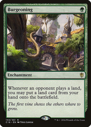 Burgeoning (143) [Commander 2016]