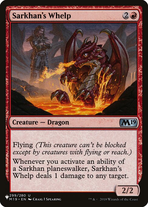 Sarkhan's Whelp (M19-299) [The List]