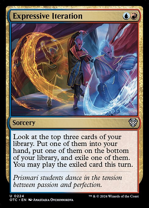 Expressive Iteration (224) [Outlaws of Thunder Junction Commander]