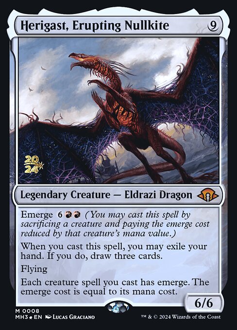 Herigast, Erupting Nullkite (8s) [Modern Horizons 3 Promos]