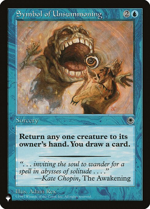 Symbol of Unsummoning (POR-70) [The List]