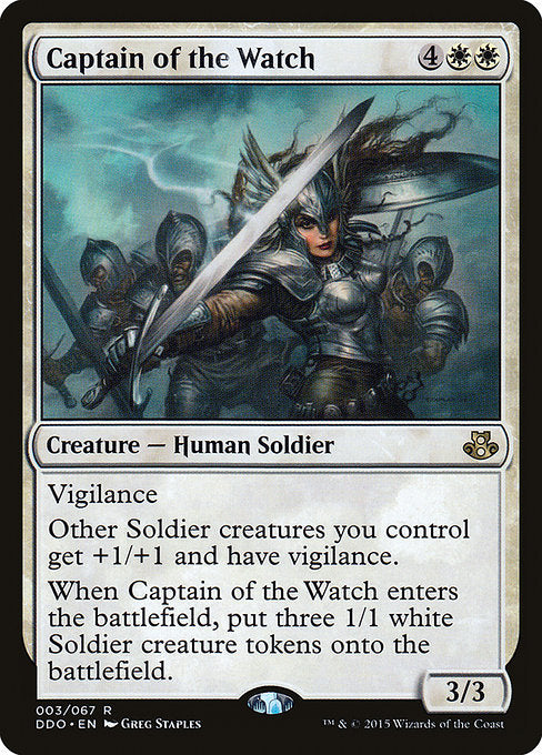 Captain of the Watch (3) [Duel Decks: Elspeth vs. Kiora]
