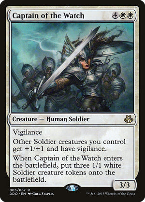 Captain of the Watch (3) [Duel Decks: Elspeth vs. Kiora]
