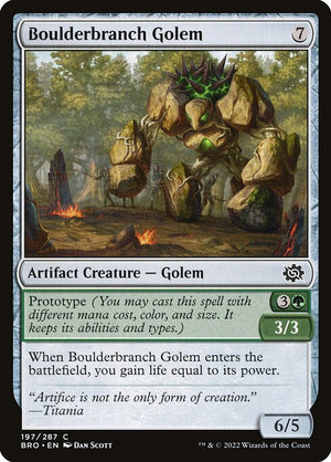 Boulderbranch Golem (197) [The Brothers' War]
