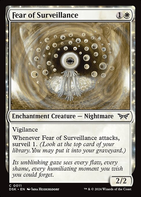 Fear of Surveillance (11) [Duskmourn: House of Horror]