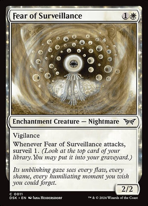 Fear of Surveillance (11) [Duskmourn: House of Horror]