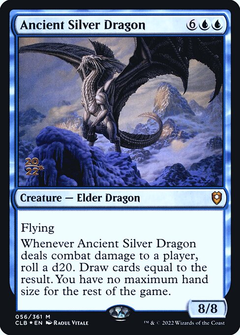 Ancient Silver Dragon (56s) [Battle for Baldur's Gate Promos]
