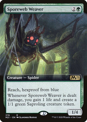 Sporeweb Weaver (378) [Core Set 2021] [Extended Art]