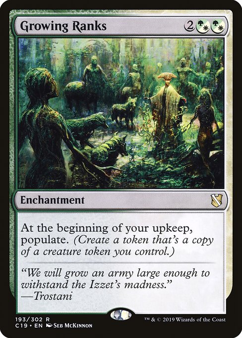 Growing Ranks (193) [Commander 2019]