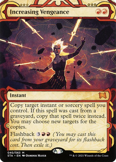 Increasing Vengeance (40) [Strixhaven Mystical Archive] [Showcase, Borderless]