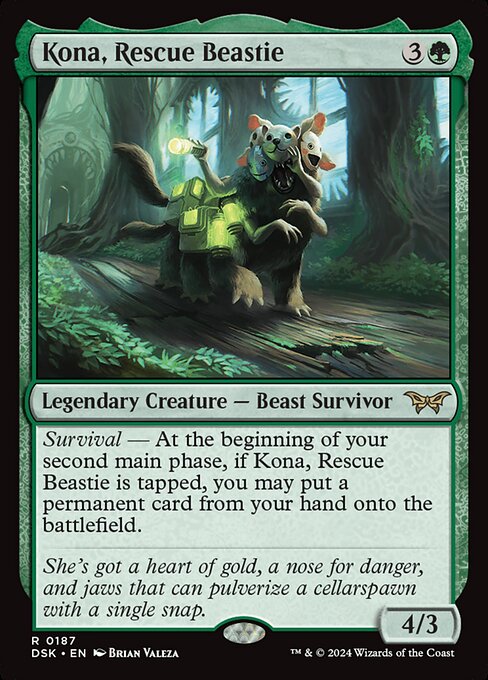 Kona, Rescue Beastie (187) [Duskmourn: House of Horror]