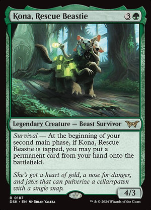 Kona, Rescue Beastie (187) [Duskmourn: House of Horror]