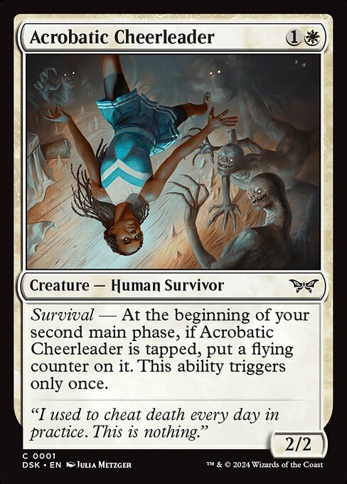 Acrobatic Cheerleader (1) [Duskmourn: House of Horror]