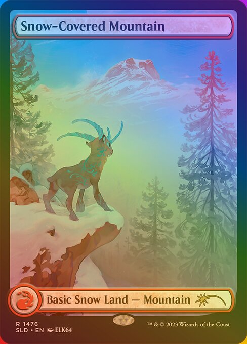 Snow-Covered Mountain (1476★) [Secret Lair Drop] [Full Art]