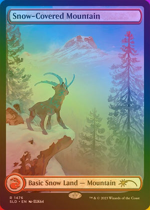 Snow-Covered Mountain (1476★) [Secret Lair Drop] [Full Art]