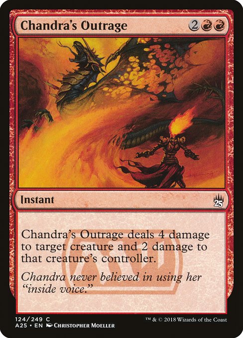 Chandra's Outrage (124) [Masters 25]