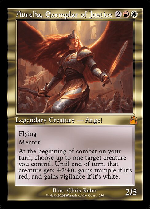 Aurelia, Exemplar of Justice (356) [Ravnica Remastered]