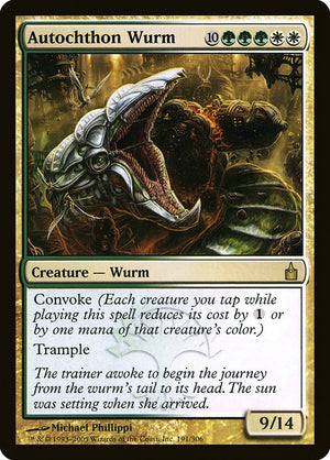 Autochthon Wurm (191) [Ravnica: City of Guilds]