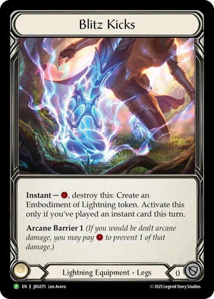 Blitz Kicks - JDG075 [Flesh and Blood Promo Cards]