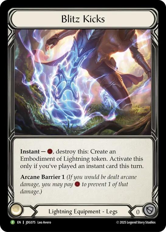 Blitz Kicks - JDG075 [Flesh and Blood Promo Cards]
