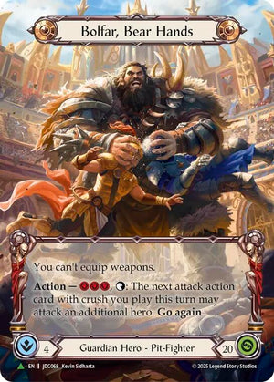 Bolfar, Bear Hands (Marvel) - JDG068 [Flesh and Blood Promo Cards]