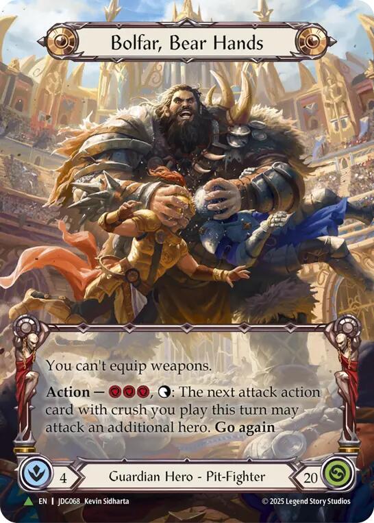 Bolfar, Bear Hands (Marvel) - JDG068 [Flesh and Blood Promo Cards]
