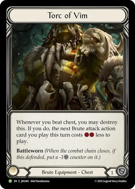 Torc of Vim - JDG065 [Flesh and Blood Promo Cards]