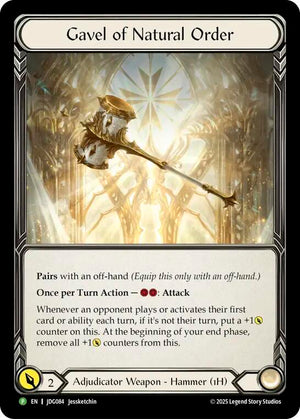 Gavel of Natural Order - JDG084 [Flesh and Blood Promo Cards]