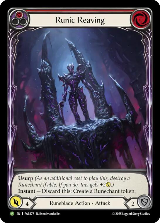 Runic Reaving - FAB477 [Flesh and Blood Promo Cards]