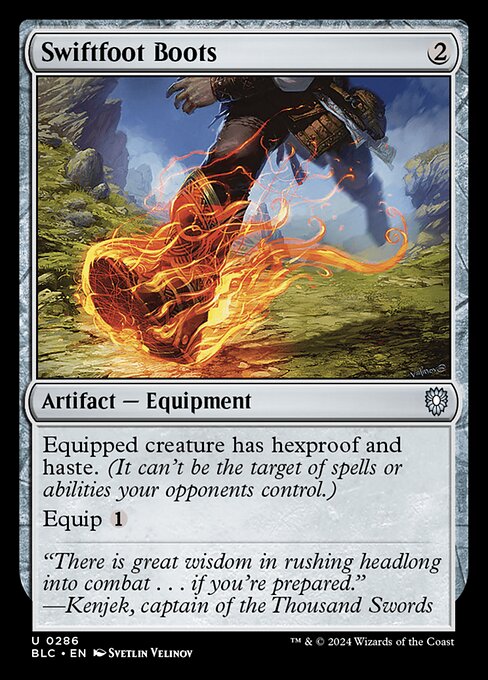 Swiftfoot Boots (286) [Bloomburrow Commander]