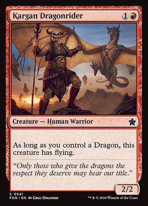 Kargan Dragonrider (541) [Foundations]