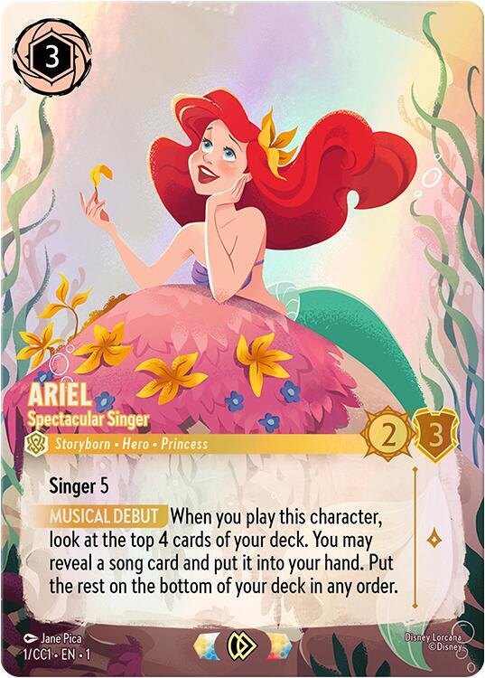 Ariel - Spectacular Singer (1) [Disney Lorcana Promo Cards]